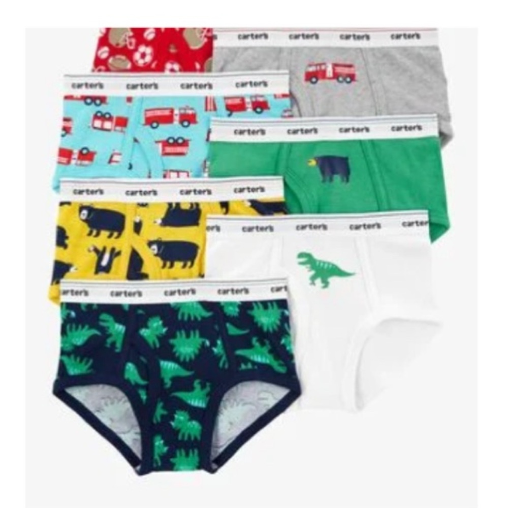 NWT Carter's Boys Fun Print Underwear Briefs